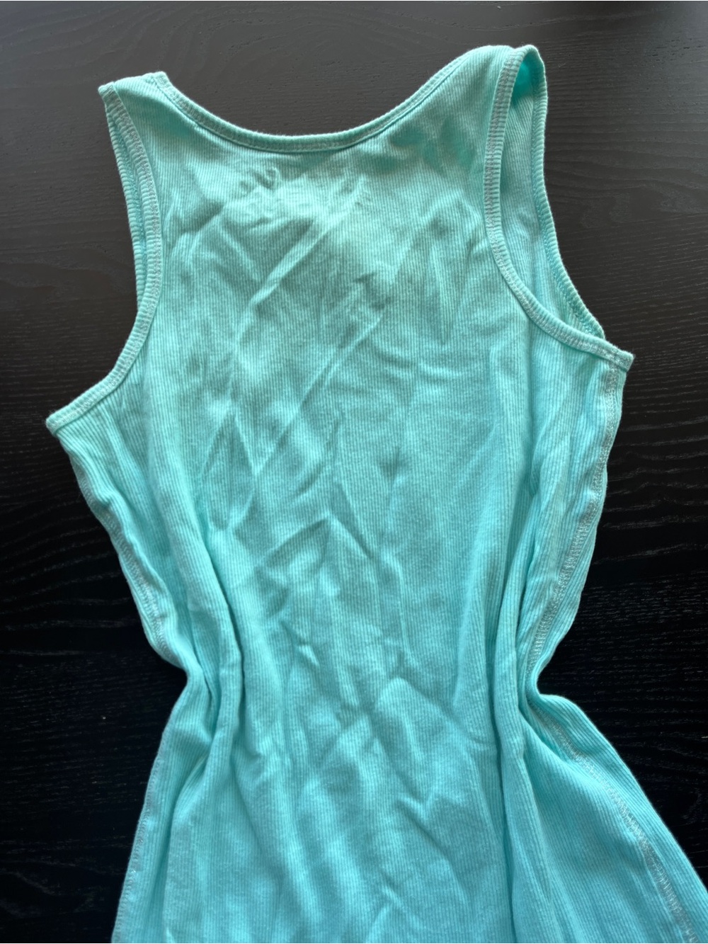 Mossimo Supply Co. Aqua Ribbed Tank Top - Picture 14 of 15